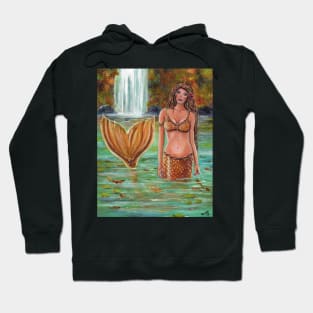 Autumn Fall mermaid by Renee Lavoie Hoodie